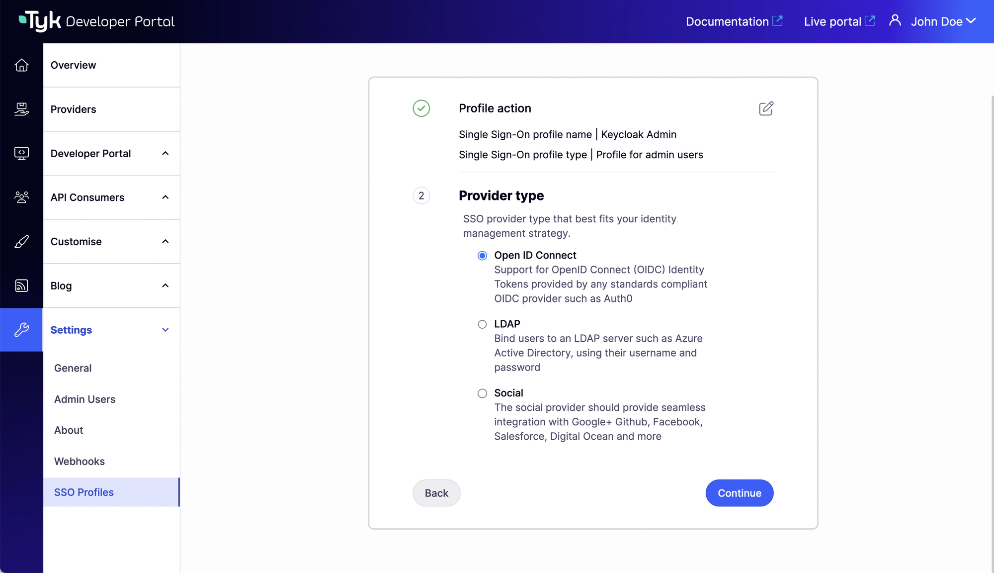 SSO Profiles Wizard